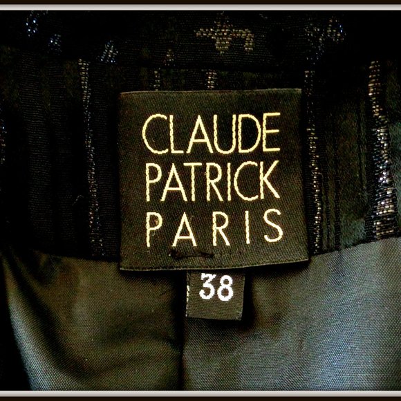 CLAUDE PATRICK PARIS LADIES VINTAGE LONG COAT SKIRT STUNNING SUIT MADE IN FRANCE - Picture 12 of 16